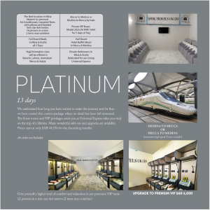 Platinum Plus Hajj- Amal Travels UK