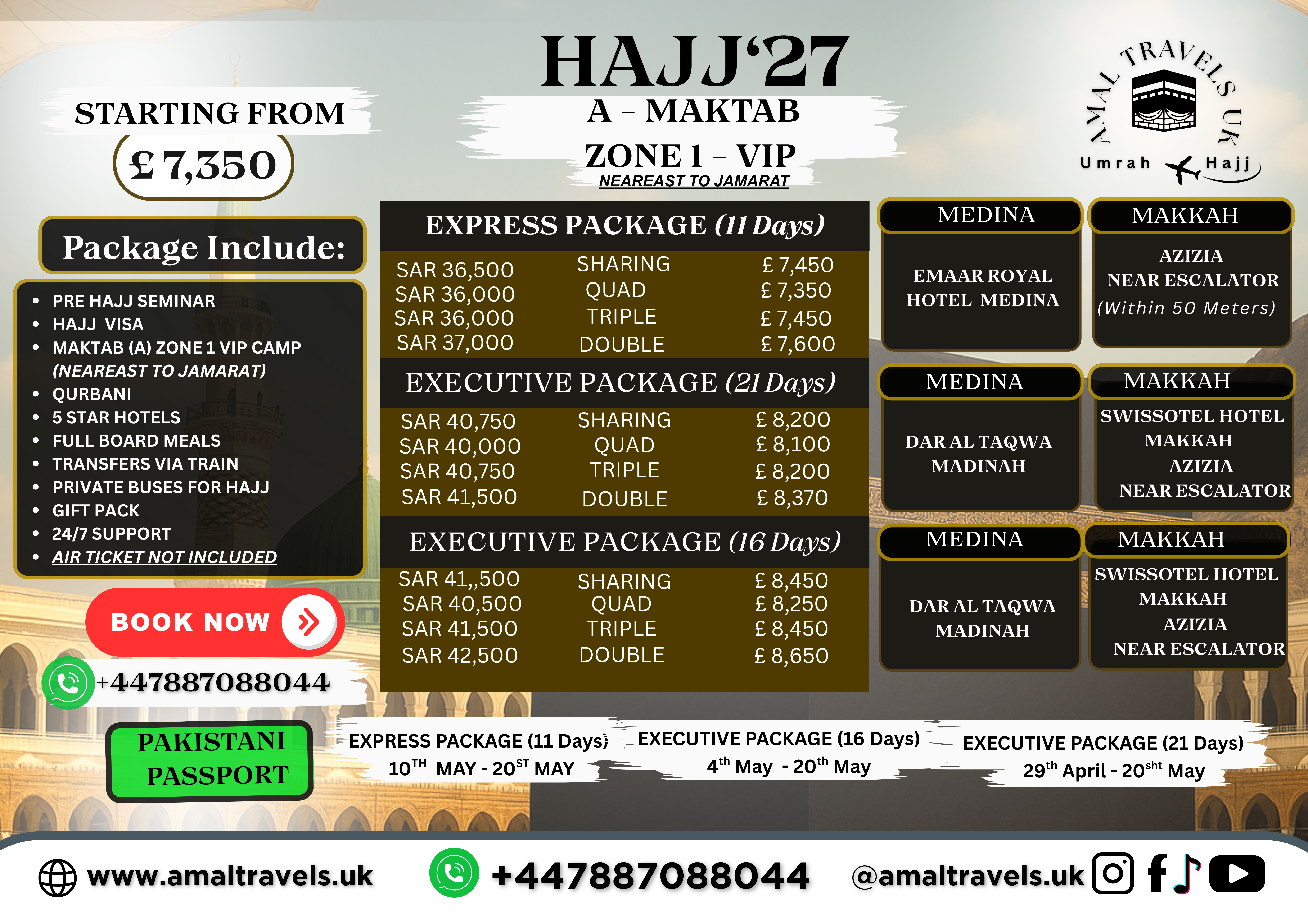 Hajj 2027 - AMAL TRAVELS UK
